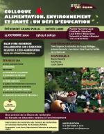 You are currently viewing Colloque Alimentation, Environnement et Santé : Un défi d’éducation
